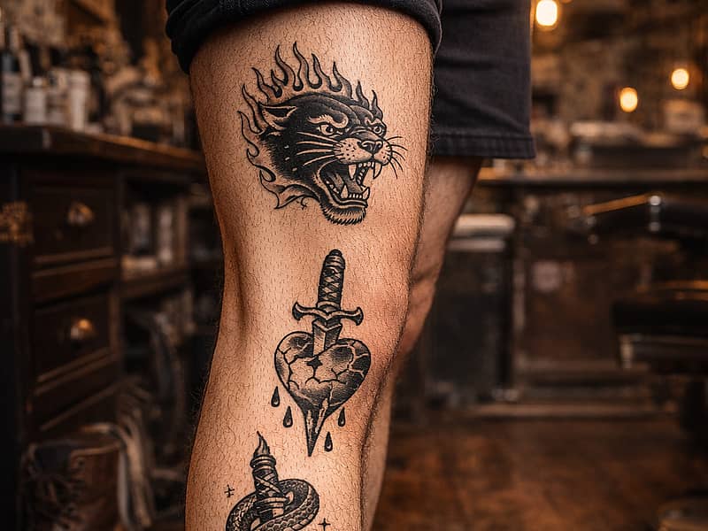 Small tattoos for wrist, finger, ankle and behind the ear